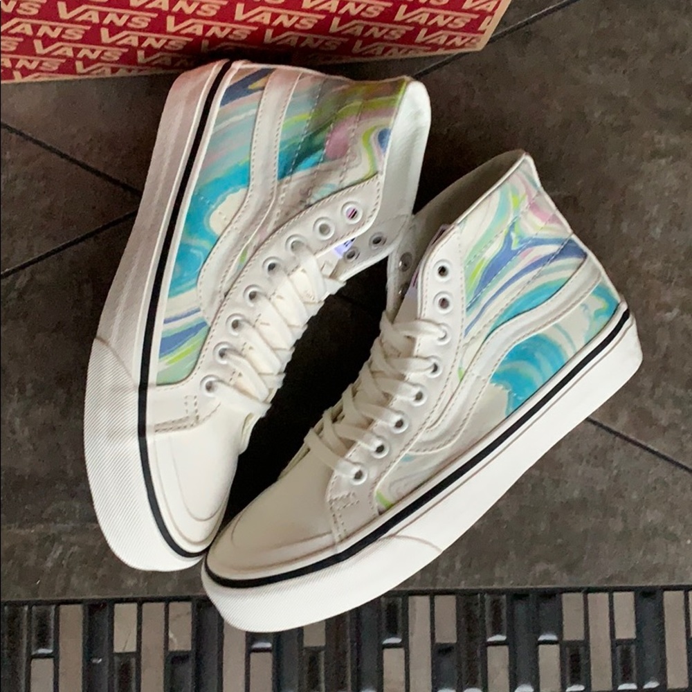 •VANS SK8-Hi 138 DECON RESIN SWIRL Marshmallow WMNS - Picture 15 of 16